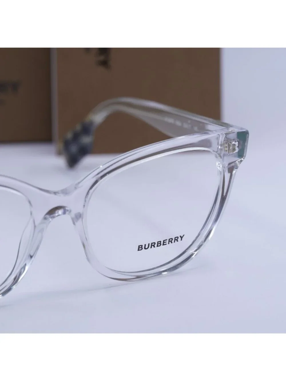 Burberry BE2375 3024 Cat Eye Eyeglasses 53mm - Transparent